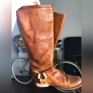 Frye Phillip Harness Tall Boots ~ size 6.5